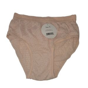 Beige High-Waisted Briefs